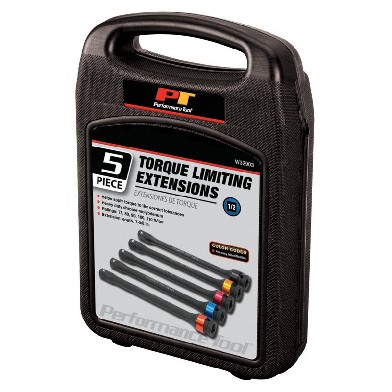 Performance Tool W32903 5-Piece Torque Limiting Extension Set - Image 4